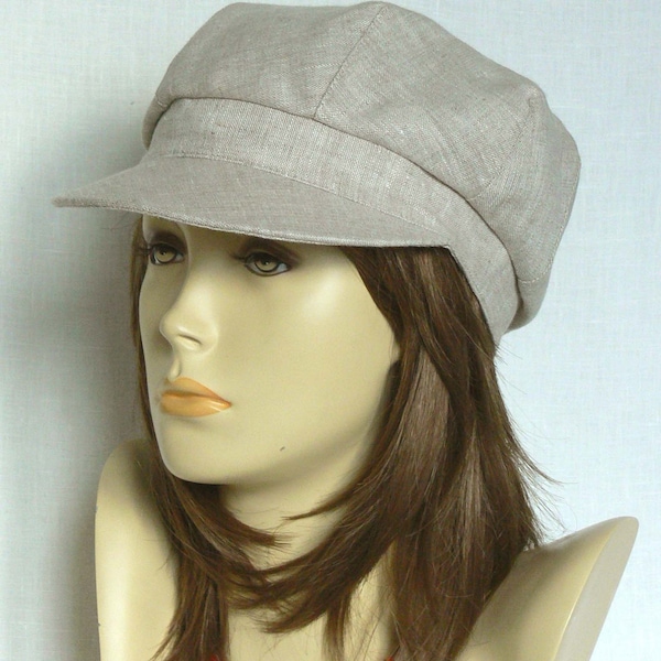 Linen cap/newsboy cap/bakerboy cap/summer cap/women's cap/Oeko-Tex® Standard 100