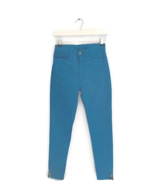 deadstock vintage pastel pink lee corduroy skinny trousers