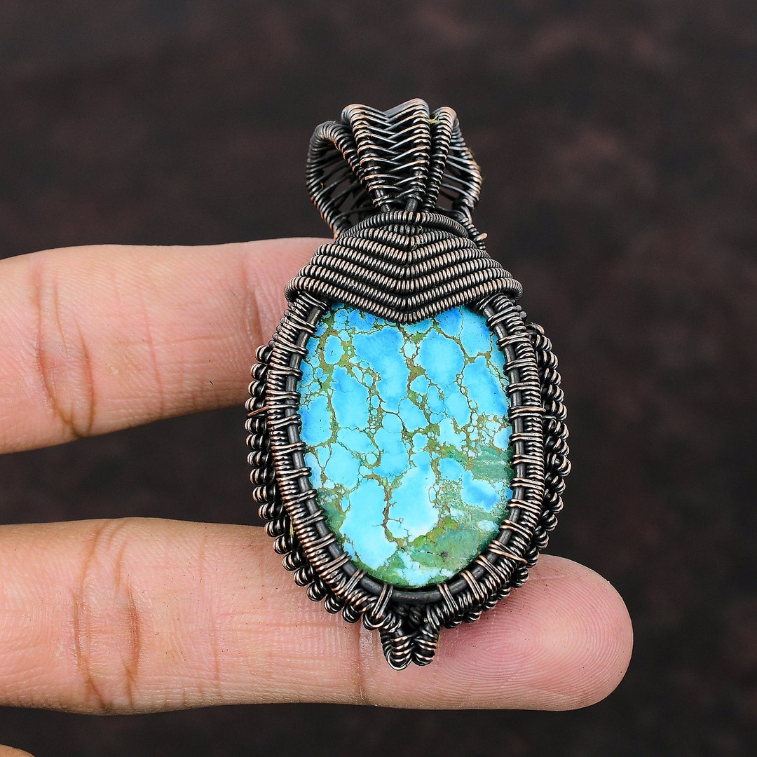 Tibetan Jewellery Handmade Turquoise Pendant