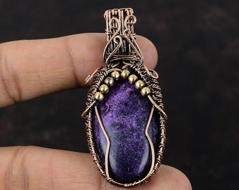 Raw Purpurite Teardrop Pendants Raw Purpurite Teardrop Pendants