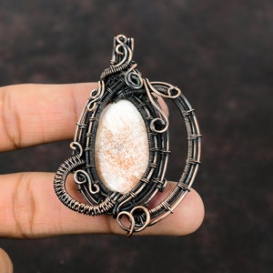 Scolecite Pendant Copper Wire Wrapped Pendant Dainty Pendant Scolecite Jewelry Handmade Amazing Pendant Gemstone Copper Jewelry Gift For Mom