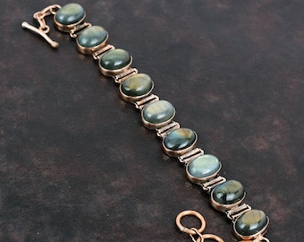 Labradorite Bracelet Copper Bracelet Adjustable Chain Bracelet Beautiful Copper Jewelry Handmade Bracelet Real Gemstone Jewelry Gift For Mom