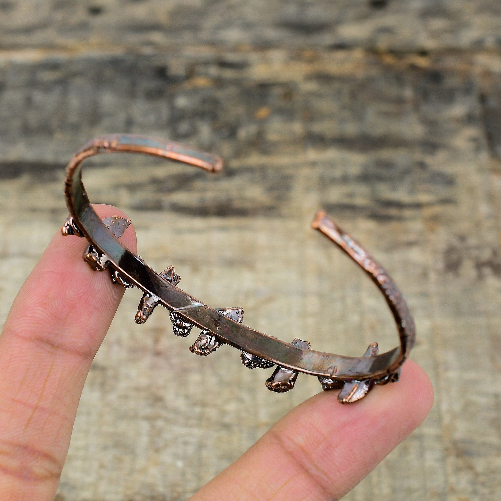 真様　AMERI　CLAY ROCK BANGLE 28121 - John Hardy Palu Macan Topaz Sterling Silver Hammered