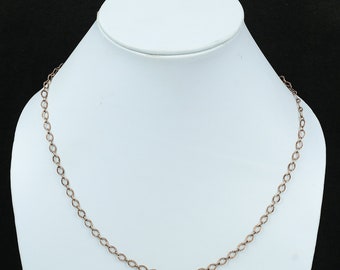 Handmade Copper Chain Necklace, Adjustable (18-20")