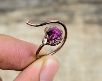 原石リング：アクアマリン、ガーネット、ペリドット、スターリング