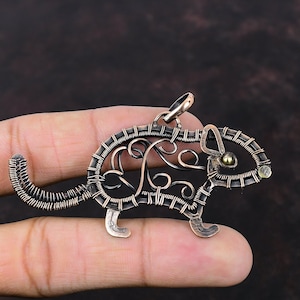 Beautiful Rat Pendant Copper Wire Wrapped Pendant Copper Jewelry For Gift Unique Pendant Wire Wrap Rat Jewelry Handmade Pendant Gift For Her