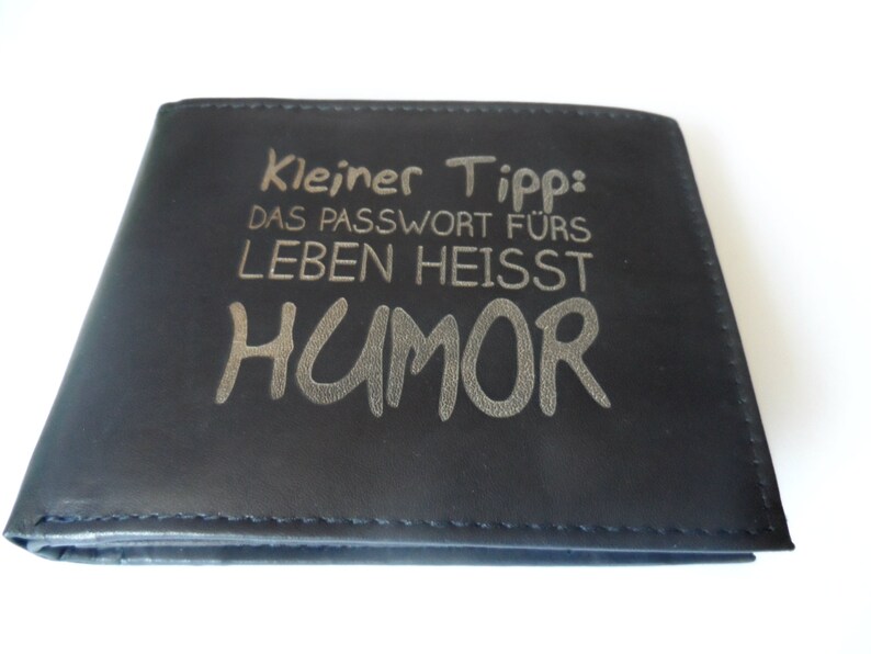 Gravur Herren Echtleder Geldbörse Spruch Kleiner Tipp&hellip; Etsy