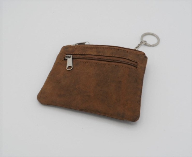 personal gift for men and women mini wallet Personalizable key pocket with card pockets and zip pocket