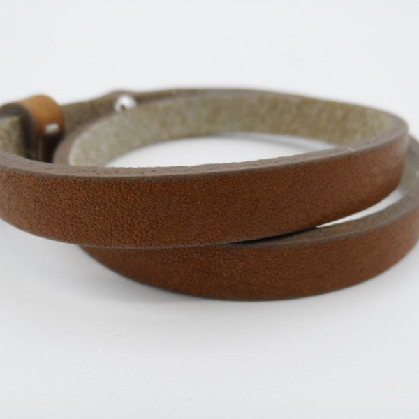 Personalisierbares Leder Armband für Damen und Herren, Wickelarmband in verschiedenen Farben
