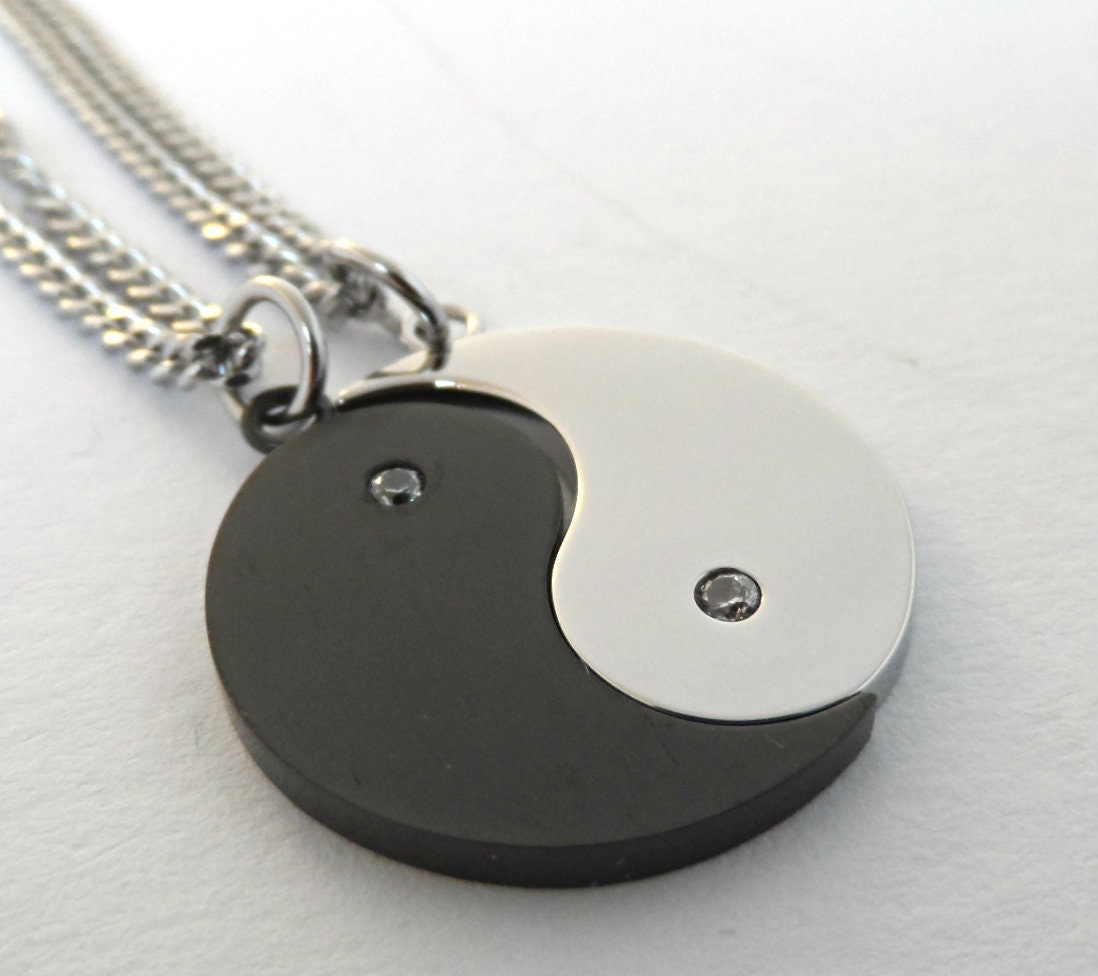 Yin yang couple necklace - Etsy.de