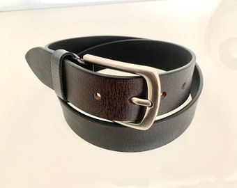 Ceinture en cuir de buffle personnalisée pour homme, ceinture en cuir large, cadeau personnel, ceinture personnalisée, ceinture en cuir