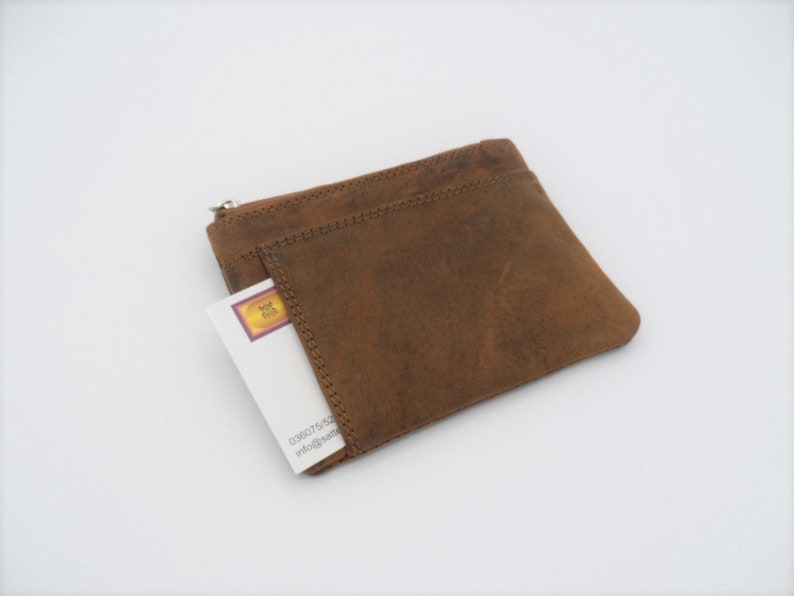 personal gift for men and women mini wallet Personalizable key pocket with card pockets and zip pocket
