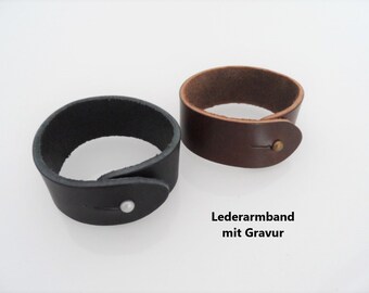 Personalisierbares Lederarmband, Herrenarmband mit Gravur, Lederarmbänder mit Gravur