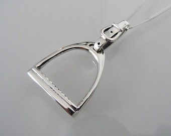 High quality 925 silver necklace stirrup