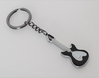 Customizable keychain electric guitar, gift for guitarists, guitar with engraving