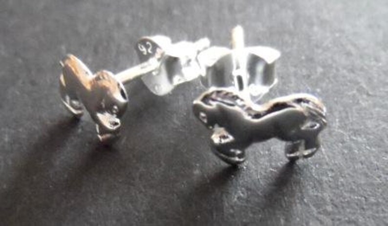 necklace with horse gift for girls girls jewelry Set 925 silver necklace horse and stud horse children/'s necklace horse