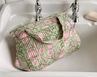 Wash Bag with handles in Harriet print