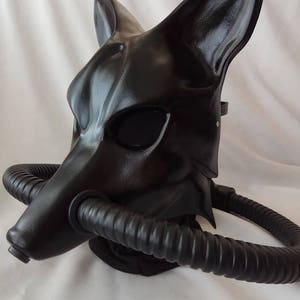 Wolf black mask with respirator (hand made)