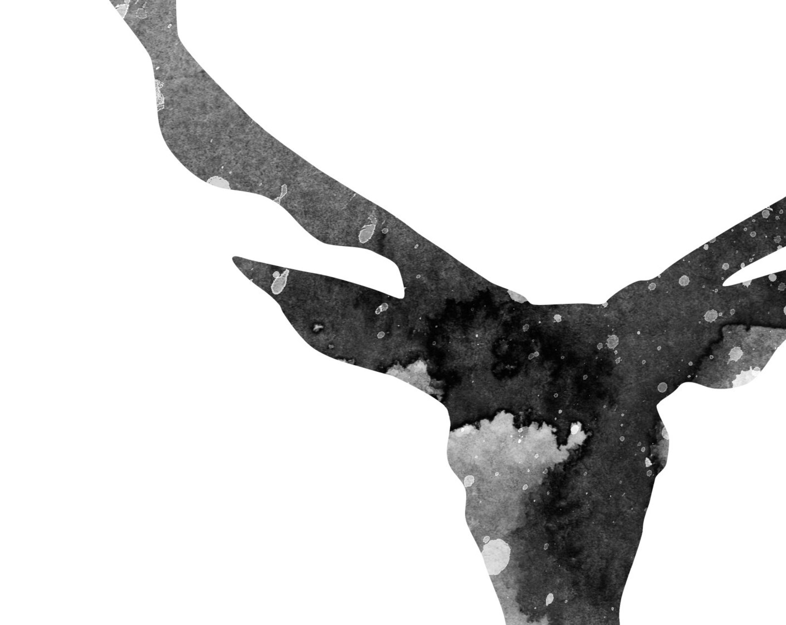 Deer Art Print Wall Art Deer Antlers Poster Art Prints Etsy