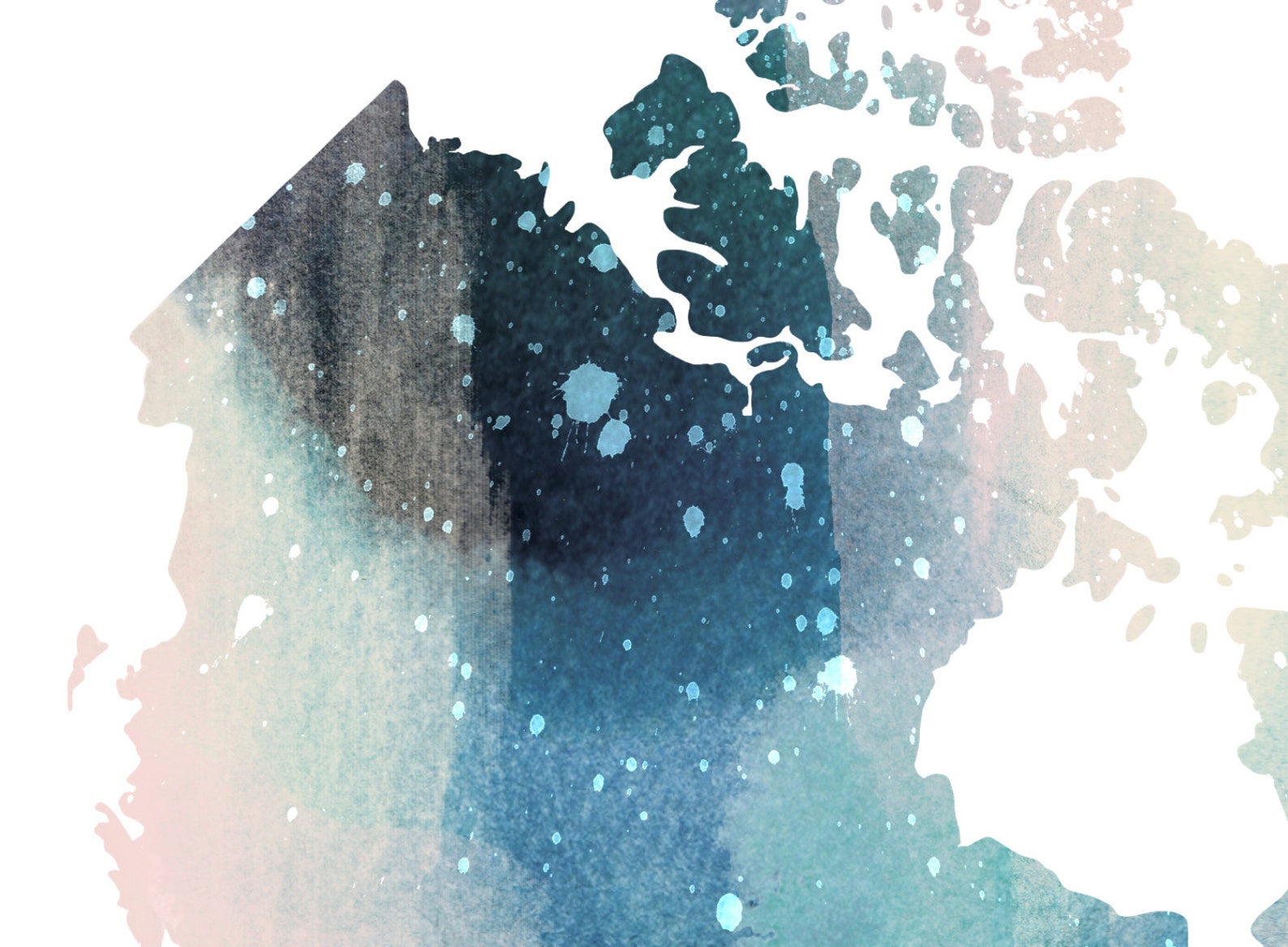 Canadian Map Art Print Wall Art Prints Canada Map Office Etsy