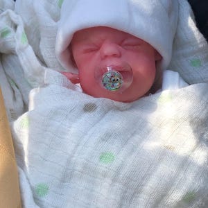 Miniature 7-9 inches silicone doll pacifier, reborn doll 7-9  inches pacifier