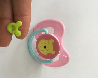 Chupete de muñeca de silicona en miniatura / chupete de muñeca de silicona diminuto