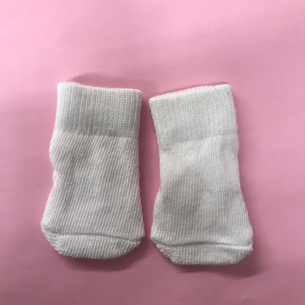 Micro preemie doll socks / reborn doll socks/ tiny doll socks/  12-15 inches dolls socks