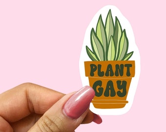 Plant Gay Sticker