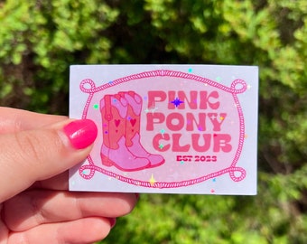 Pink Pony Club Holographic Sticker