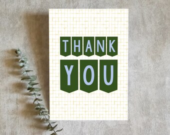 Thank You Banner Greeting Card