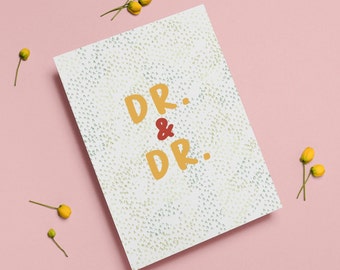 Dr. and Dr. Wedding Card