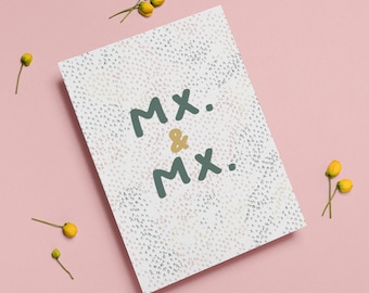 Mx. and Mx. Non-Binary Card