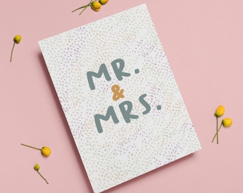 Mr. and Mrs. Card, Wedding Card