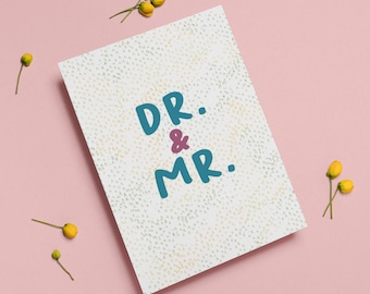 Dr. and Mr. Wedding Card