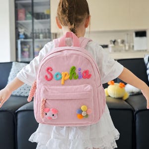 Personalized Toddler Backpack, Custom Kids Backpacks With Name Preschool School Bag Children's  Birthday Gift