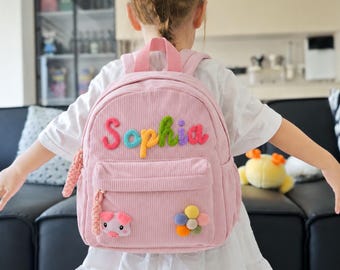 Personalized Toddler Backpack, Custom Kids Backpacks With Name Preschool School Bag Children's  Birthday Gift