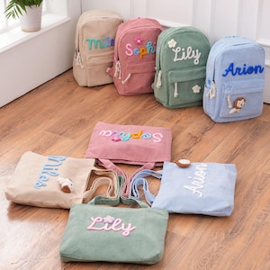 Personalized Toddler Backpack & Handbag, Kids Name Handbags, Name School Bag Children&#39;s Backpack, Back to School, Gift for Kids and Toddlers