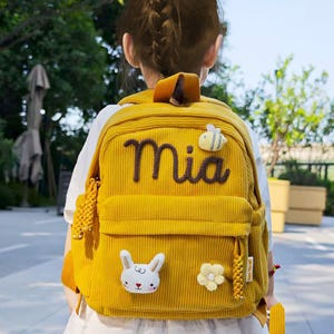 Personalized Kids Backpack, Custom Toddler Backpack Birthday Gift, Kindergarten, Back to School gift, Mini Cute backpack, Kids Baby Bags