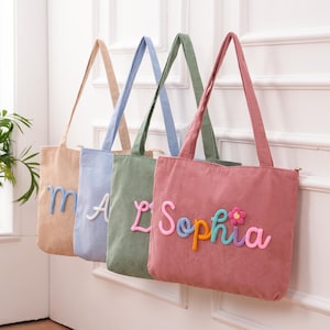 Personalized Name Handbag, Custom Toddler Handbag, Kids Bag, Name Baby Shower Gifts,  Children's Backpack, Traveling Handbag Purse With Name