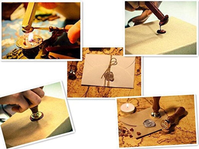 Sugar Skull Wax Seal Stamp Sugar Skull Sealing Wax Stamp Kit Sugar Skull Wax Stamp Custom Initial Date Wedding Invitation Personalized Stamp