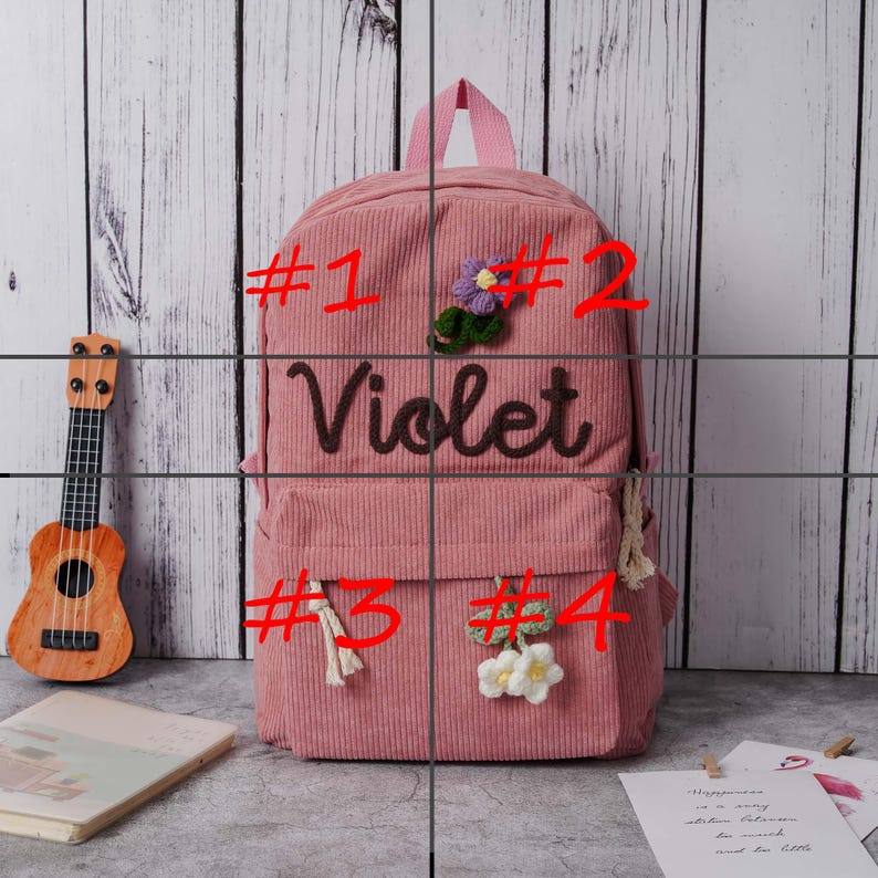 Personalized Kids Backpack, Custom Toddler Corduroy Backpacks Birthday ...