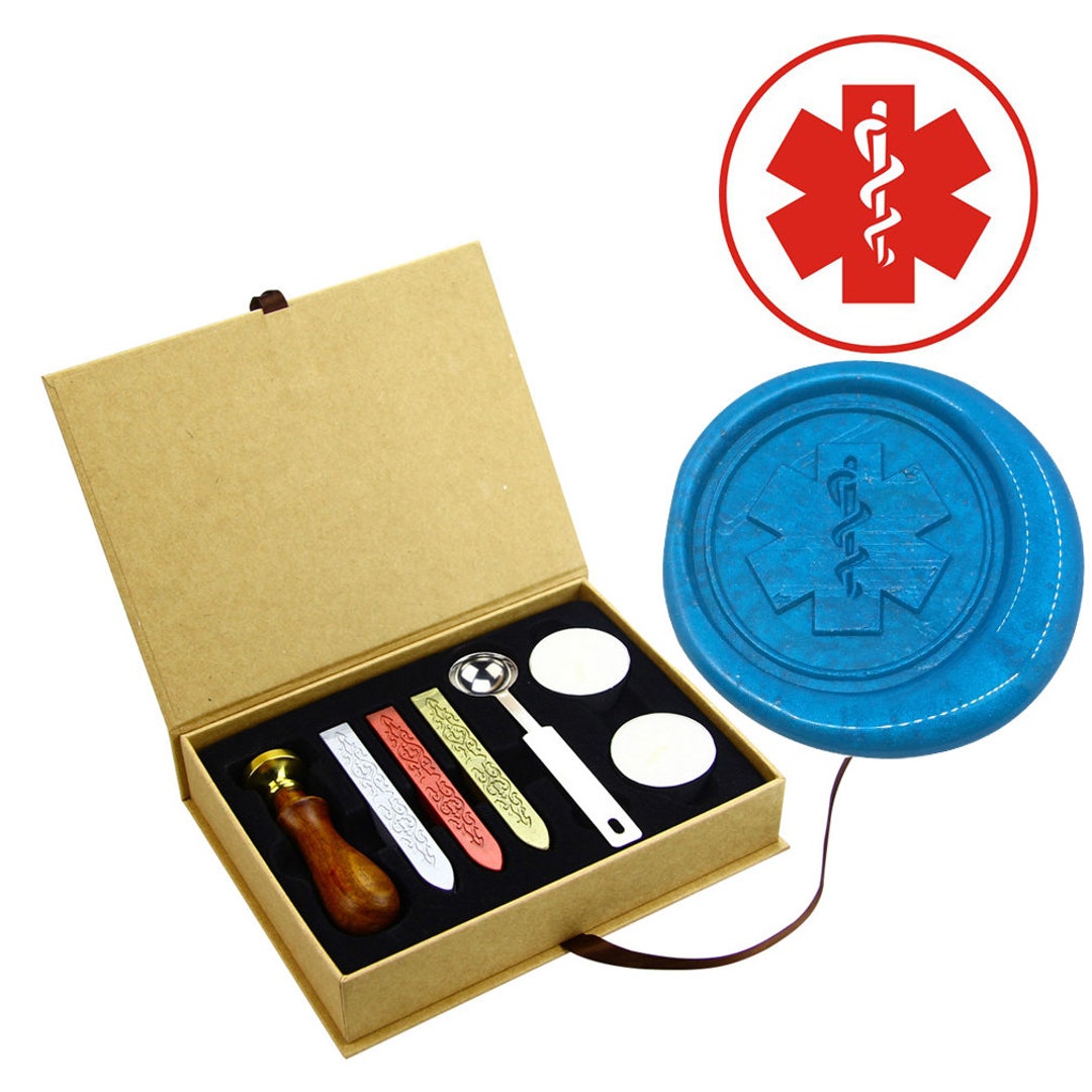 Emergency Medical Services Logo Wax Seal Stamp, EMT Sealing Wax Stamp