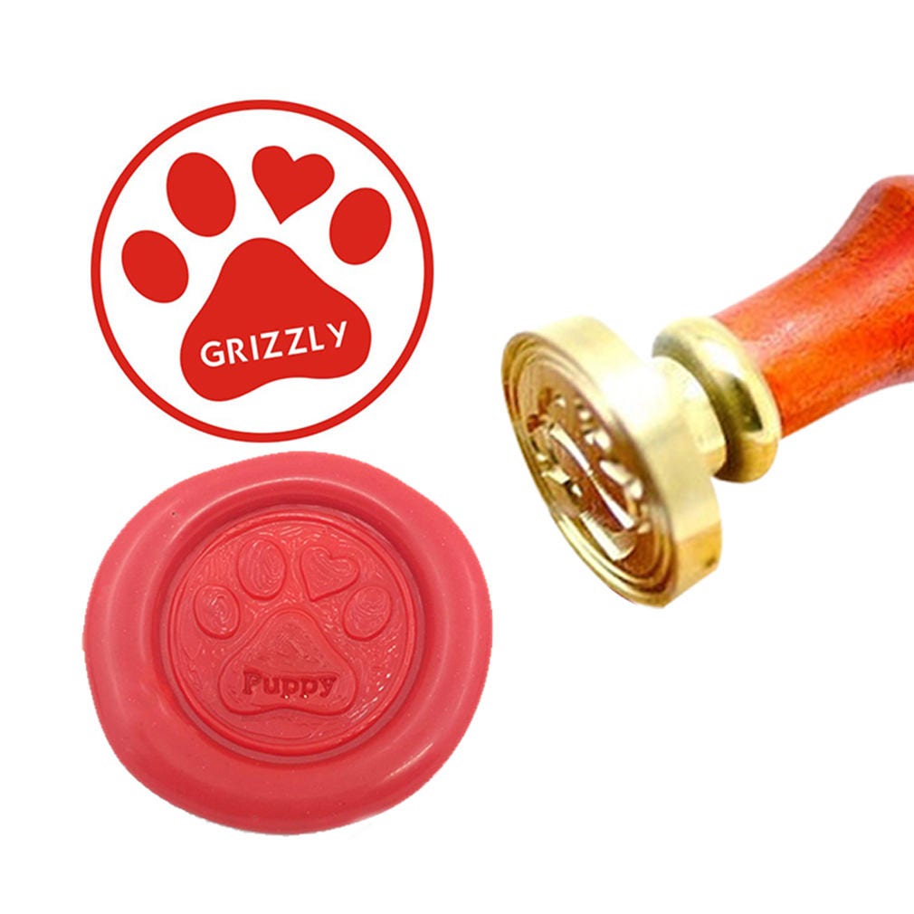 Custom Pet Paw Wax Seal Stamp Pet Dog Cat Paw Print Pawprint Etsy