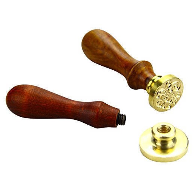 Custom Personalized Monogram Wax Seal Stamp Wedding Sealing Wax Stamp Kit Wedding Wax Stamp Custom Initial Date Wedding Invitation seal kit