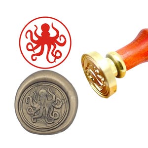 Custom personalized wax seal stamp Octopus wax seal stamp Wedding Invitation Envelope Wax Seal Stamp Wedding Gifts Personalized Stamps Kits