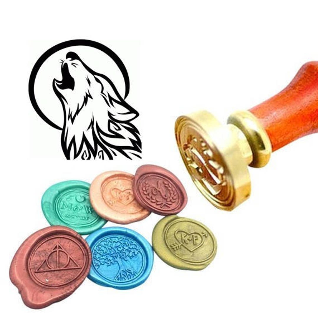 8pcs Wax Seal Stamp Heads Set (Moon Theme)