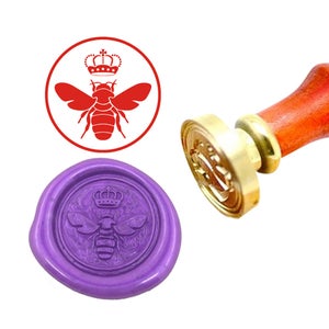 Queen Bee Wax Seal Stamp Queen Bee Wax Stamp Custom Wedding Stamp Personalized Stamps Kit Wedding Invitation Queen Bee Sealing Wax Stamp Set