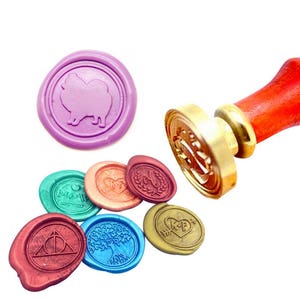 Pomeranian Puppies Wax Seal Stamp Pomeranian dog Sealing Wax Stamp Kit Pomeranian Wax Stamp Custom Initial Date Wedding Invitation Wax Seal