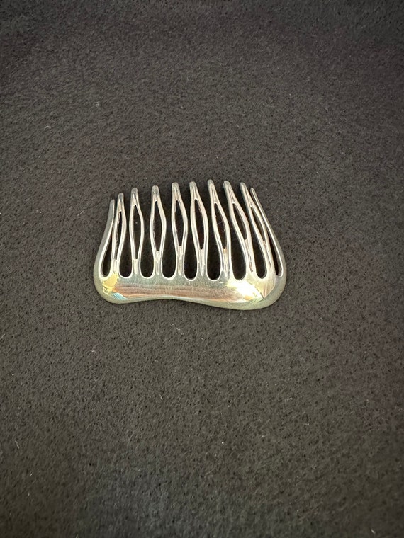 Vintage Tiffany and Co Sterling hair Comb - image 2