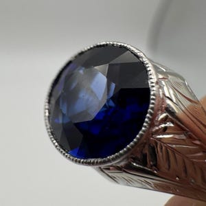 Vintage Art Deco 14k Sapphire Ring
